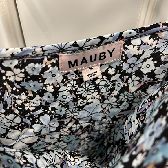 MAUBY - Cowl Neck Cami - Spring Blue Boho - Size S - Picture 3 of 3